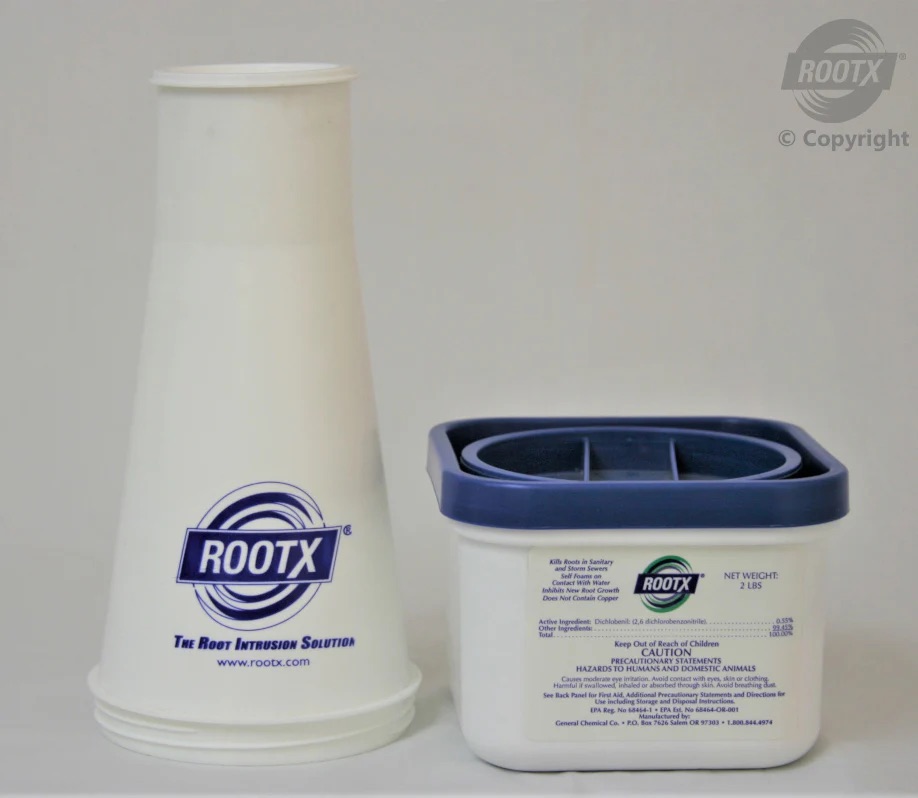 RootX 2lb. jar with funnel applicator