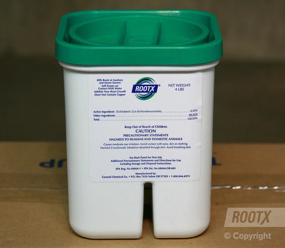 White colored RootX 4lb. jar